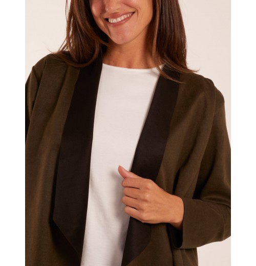 Suede Look Waterfall Jacket Suede Look Waterfall Jacket